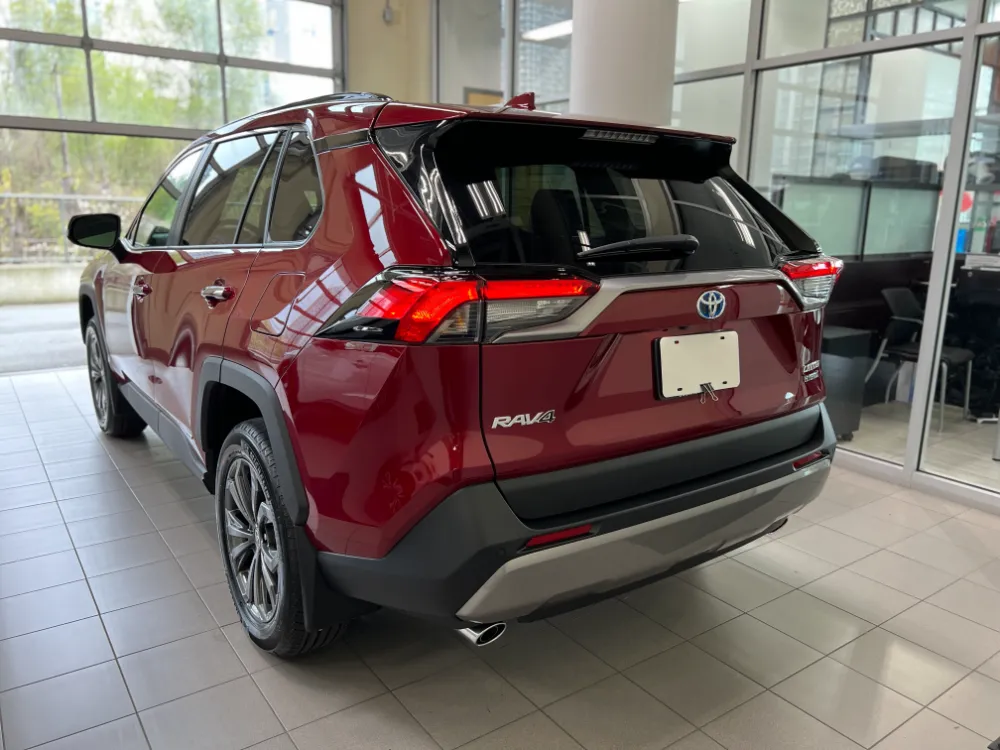 2023 toyota rav4 hybrid limited red with black interior 6